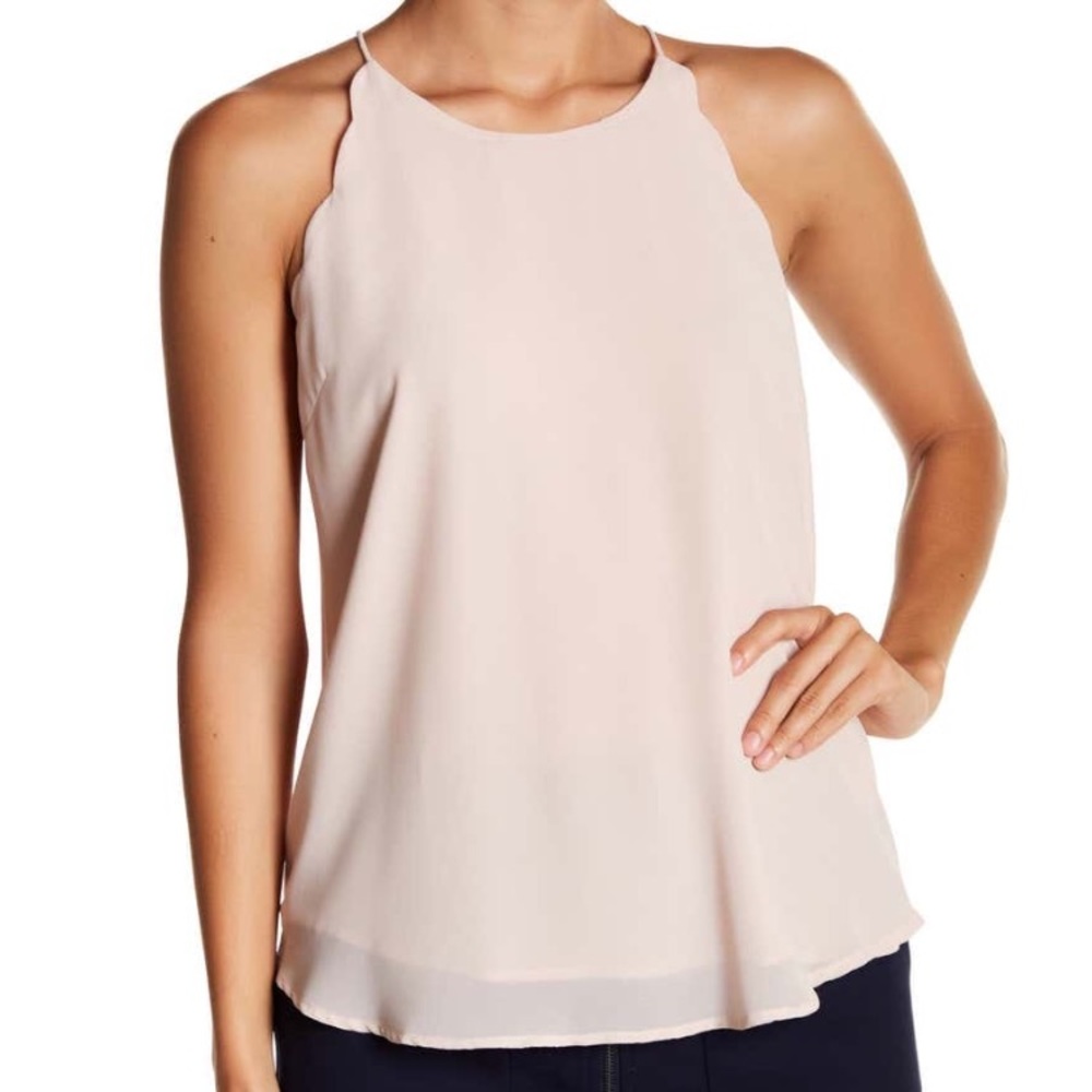 Blush blouse tank top